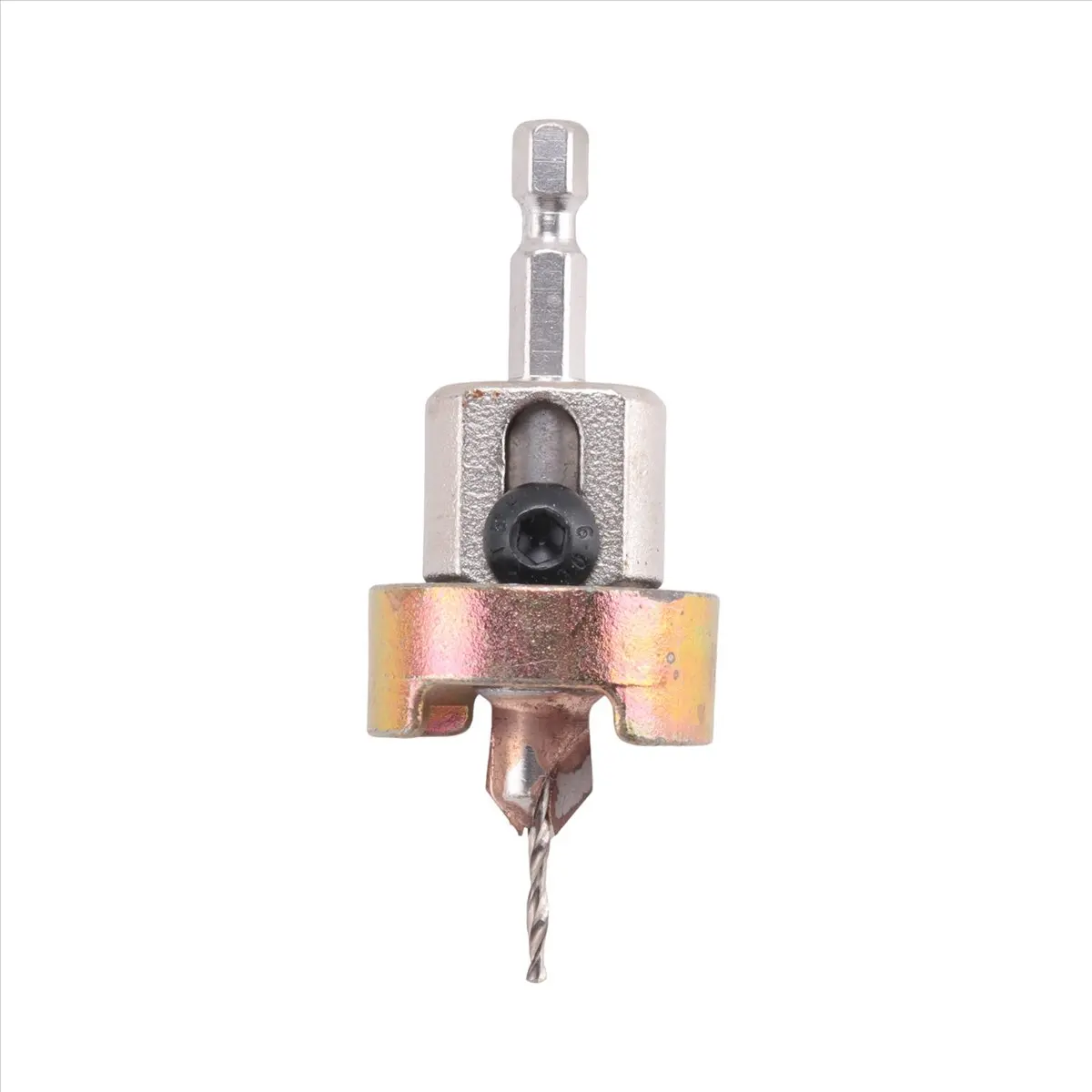 HOT Woodworking Countersink Drill Carbide Tipped Adjustable Depth No-Thrust Ball Bearing for 3/8X3/32 X1/4 Countersink Bit 【SPEC