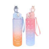 900ML Outdoor Travel Portable Water Bottle Gym Fitness Jugs Sport Water Bottle Leakproof Bottles Drinking
