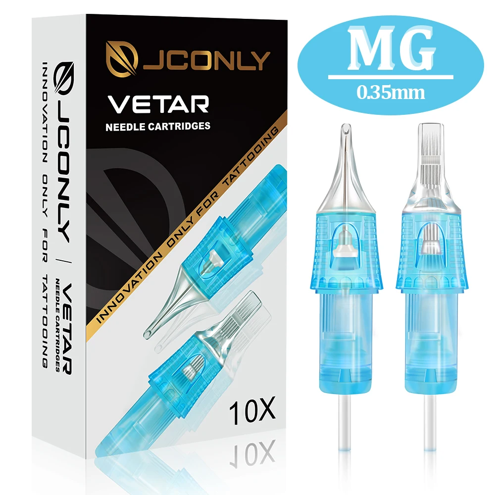 JCONLY VETAR Tattoo Cartridge Needles 10pcs Professional MG Sterilize Safety Tattoo Magnum Needle Tattoo Machine Makeup Supply