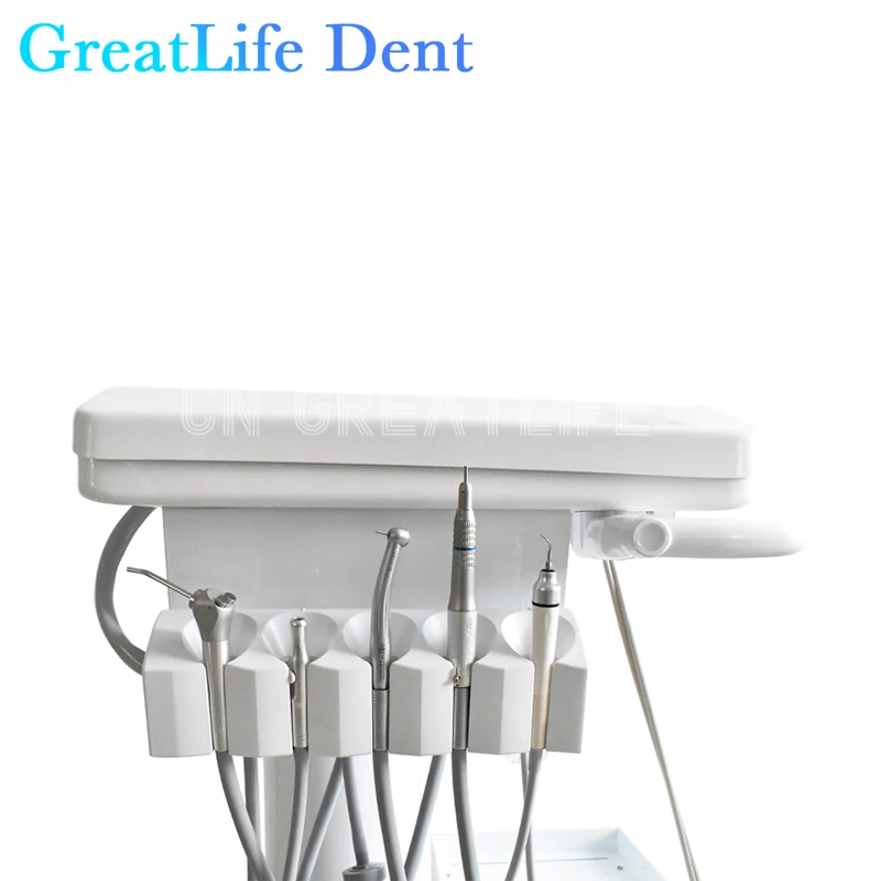 GreatLife Dent Veterinary Clinic Dental Mobile Unit Portable Dental Unit with Air Compressor