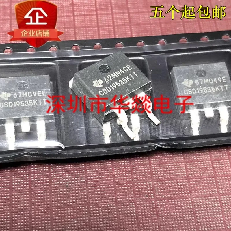 5PCS   CSD19535KTT   TO-263  100V   200A  In stock