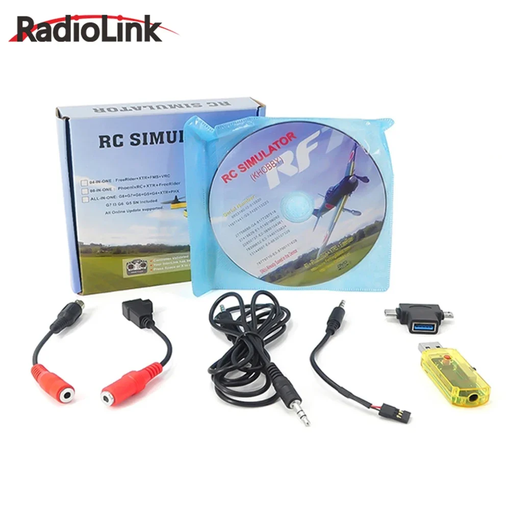 2.4G PPM Flight RC Simulator Dongle Wireless Cable USB RealFlight Freerider FMS XTR PHOENIXRC G7 G6 G5.5 G5 for Radio Controller