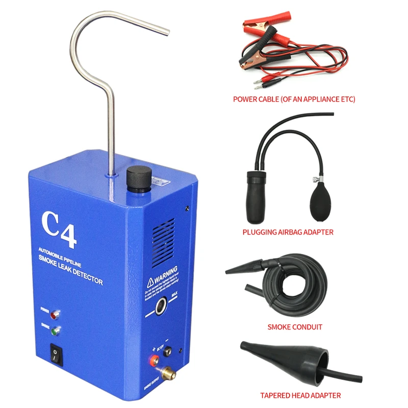Smog Machine Car Leak Detector,Evap Vacuum Smoke Diagnostic Tester,Pipe Fuel Leak Detection Compatible with 12V Vehicles view 6