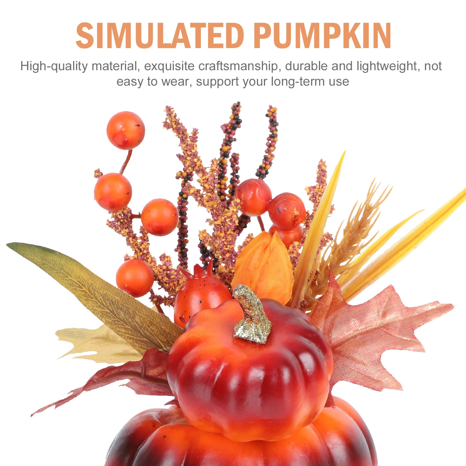Lifelike Pumpkin Decoration Classic Thanksgiving Elements Home Dorm Store Hotel Decor Simulated Photo Props Realistic nament