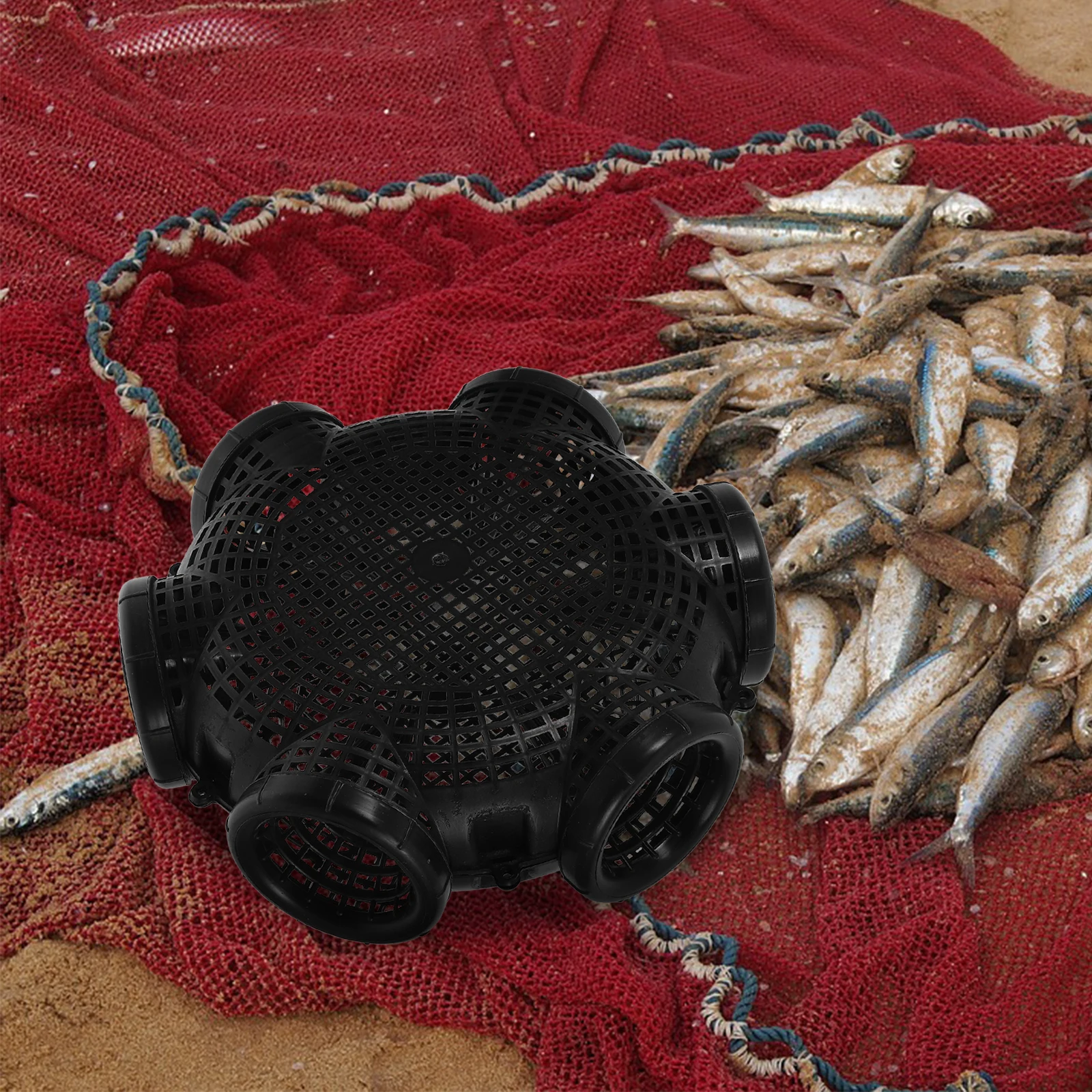 

Fishing Cage Bait Container Basket Carp Feeder Shrimp Pot Dispenser Holder Pp Tool Device