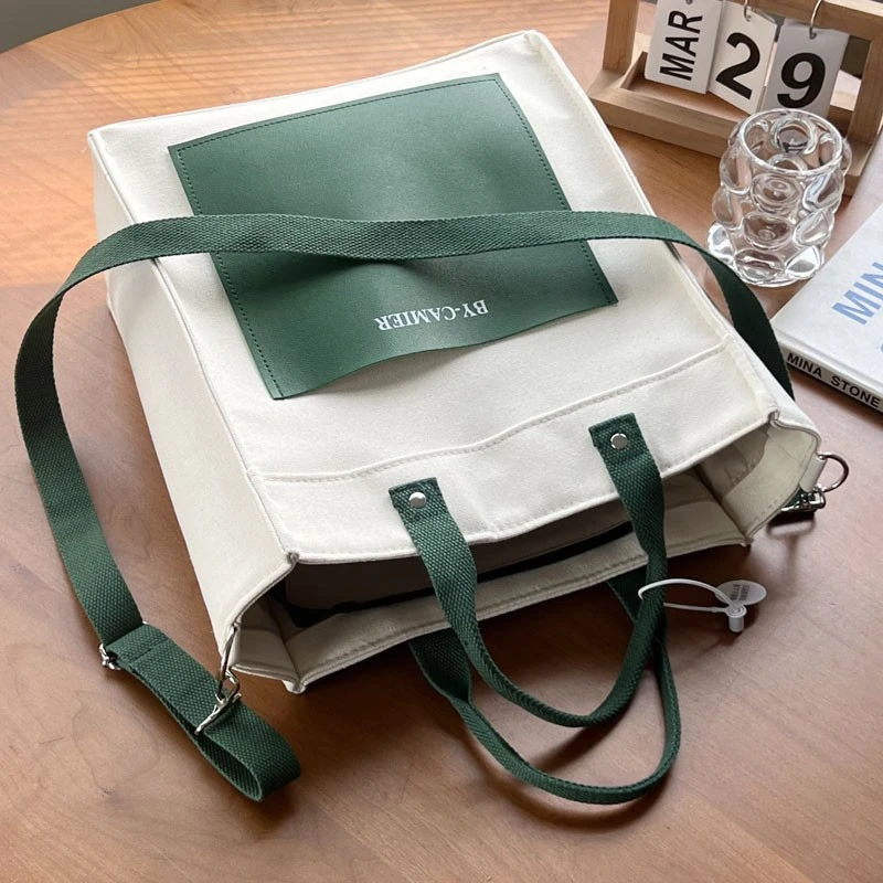 Simple Canvas Bags For Women New 2024 Handbags and Purses Large-capacity School Book/Shopping Bags Crossbody Bags Women Bolso