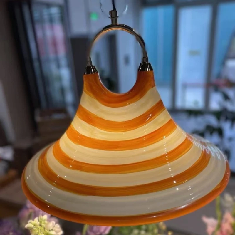Telescoping Horn Chandelier Creative Minimalist Ceiling Lamp Restaurant Bedroom Study Pendant Light Tricolor Home Lighting Lamps