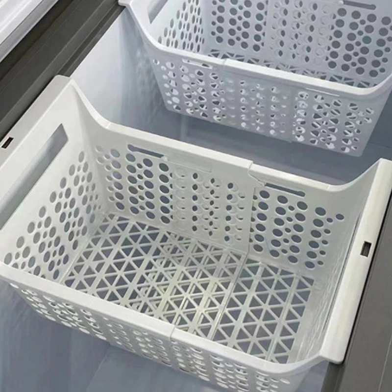 Bestseller Gefriertruhen-Korb Geruchloser Gefriertruhen-Aufbewahrungsständer Hochbelastbarer Kühlschrank-Organizer Küchenzubehör