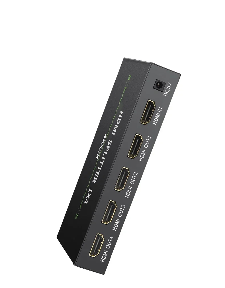 4K30HZ 1*4 Splitter with 4-Port Output 8/10/12-Bit  Multi-screen Switch Support Video & Audio 3D Splitters & Converters