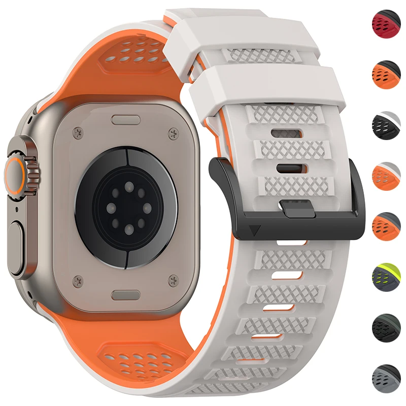 Armband für Apple Watch Ultra 3, 49 mm, 45 mm, 44 mm, 42 mm, 46 mm, magnetisches Silikonarmband für iWatch Series 11, 10, 9, 8, 7, SE3.