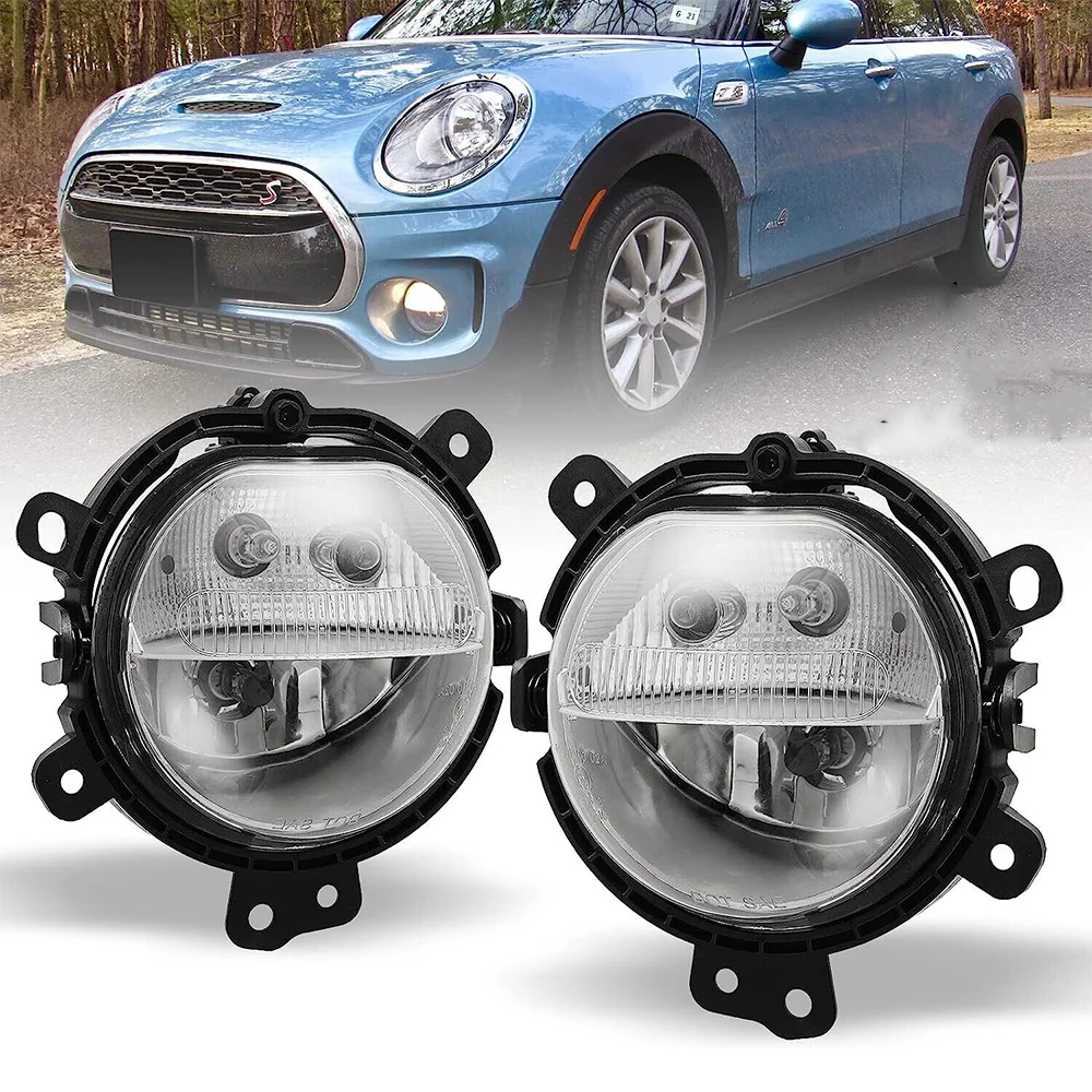 Pair Fog Lamp For Mini Cooper F55 F56 2014-2018 Clubman F54 2015-2019 F57 Convertible 2015-2018 63177298331 63177298332