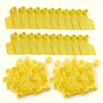 

100Pcs Animal Ear Tags Heavy Duty Tpu Pig Ear Tags for Cows Goats Horses Heat Resistant Cold Proof Fade Resistant Lightweight