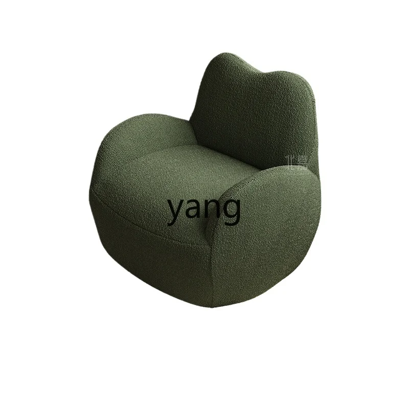 

Yjq Light Luxury Seat Minimalist Designer Single Living Room Chair Sofa Cream Style Leisure Chair