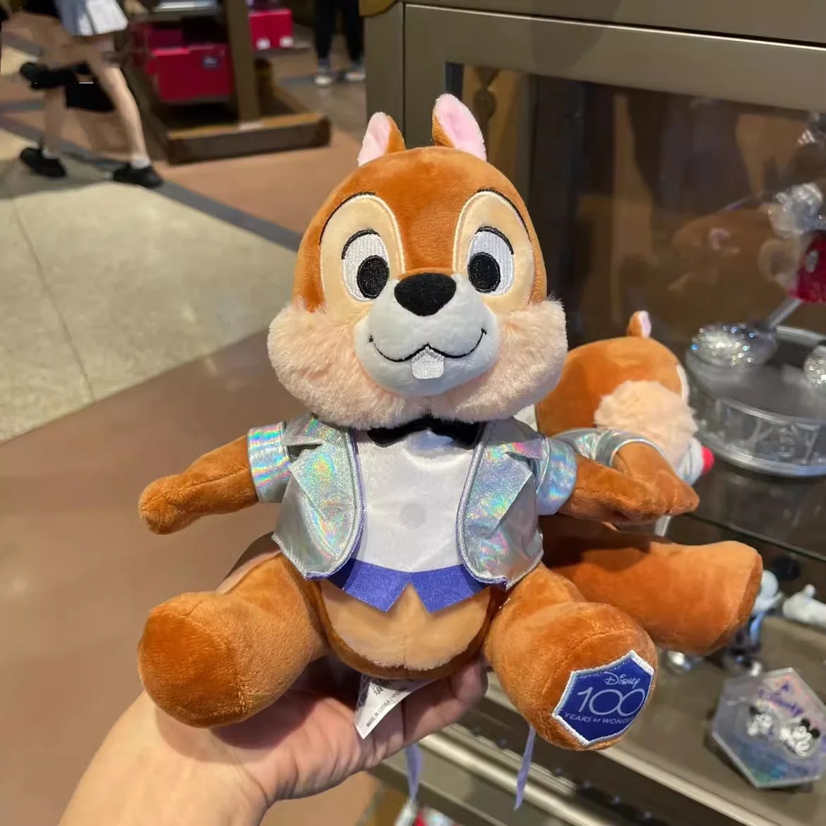 Shanghai Disneyland Anniversary Edition chip and Happy Birthday cartoon plush toys, children's gifts and souvenirs view 4