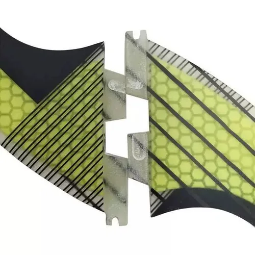 Imagen 2 del producto 3 piezas de aletas de tabla de surf G5 F II, aletas de surf de fibra de vidrio de panal, aletas de triple aleta