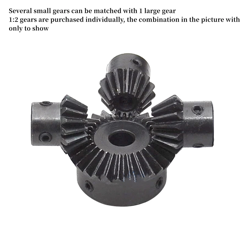 1pcs Single 1 Mod Bevel Gear 1:2 20/40 Teeth Bore 6/8/10/12/14/15mm 45# Steel 1M Mechanical Transmission Parts Gear