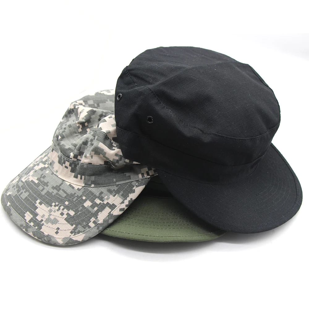 Outdoor Men\'s Hunting Cap Snapback Caps Camouflage Hat Military Army Tactical Peaked Sports Camping Hiking Sunhat Flat Top Hat