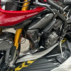 Full Fairing Kits Flyscreen Catalyst cover Radiator Guard For Triumph Speed Triple 1200 RS 2021+ Full Carbon Fiber 100%