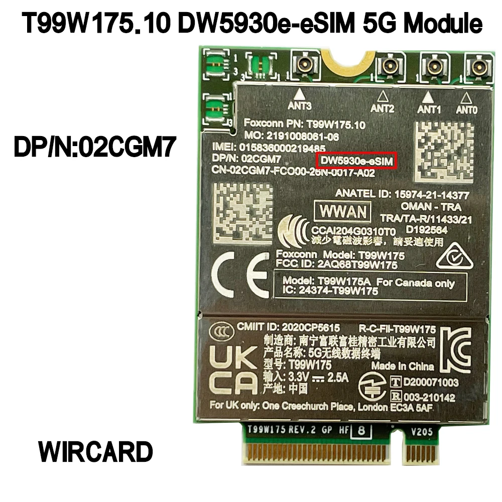 Рисунок 5 - WIRCARD T99W175 T99W175