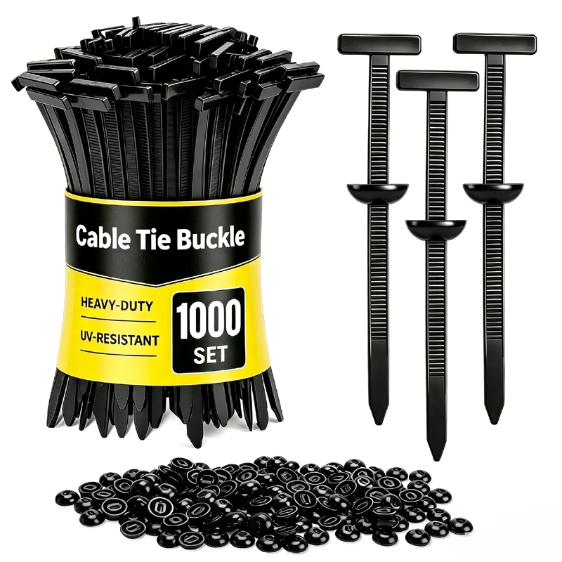 1-1000set Nylon Zip Ties Cable Tie Buckle Self Locking Car Auto Fastener Screw Replacement Fender Engine Guard Wire Clip