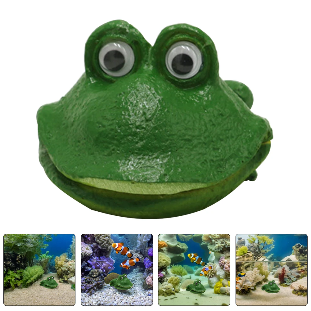 

Frog Bubble Decor Resin Ornament Oxygen Diffuser Bubbling Accessories Tank Air Bubbler Oxygen Diffuser Fish Accessories Aquarium