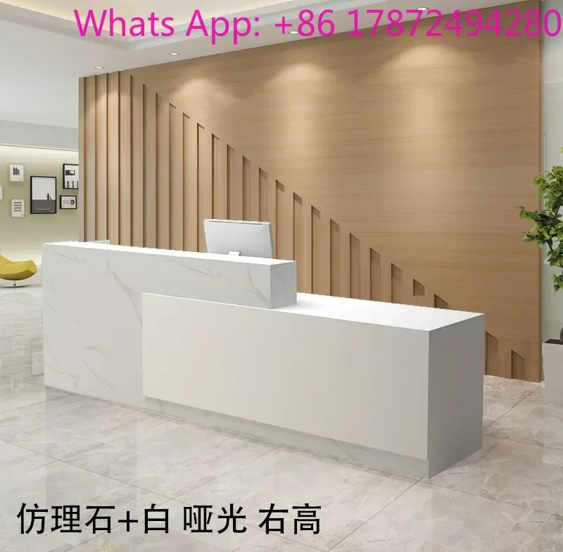 Hot Trend Bar Counter Simple Luxury Professional Design Reception Desk Modern Salon Kassentisch Commercial Furniture