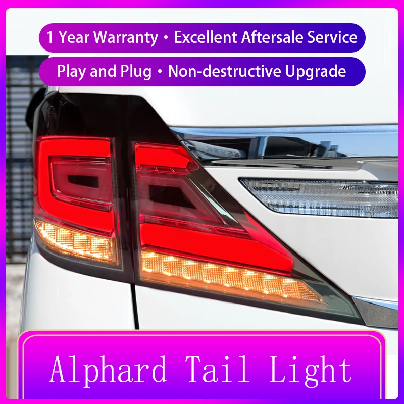 Car Lights For Toyota Vellfire Alphard 20 Series LED Auto Configure Taillight Upgrade DRL Dynamic Signal Lamp Tool Accessories