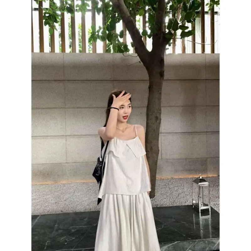 Women's Pajama Set Fashion Homewear Summer Wide Leg Pants Set Soft Cotton For Women Island Vacation Fashionable Relaxed Style