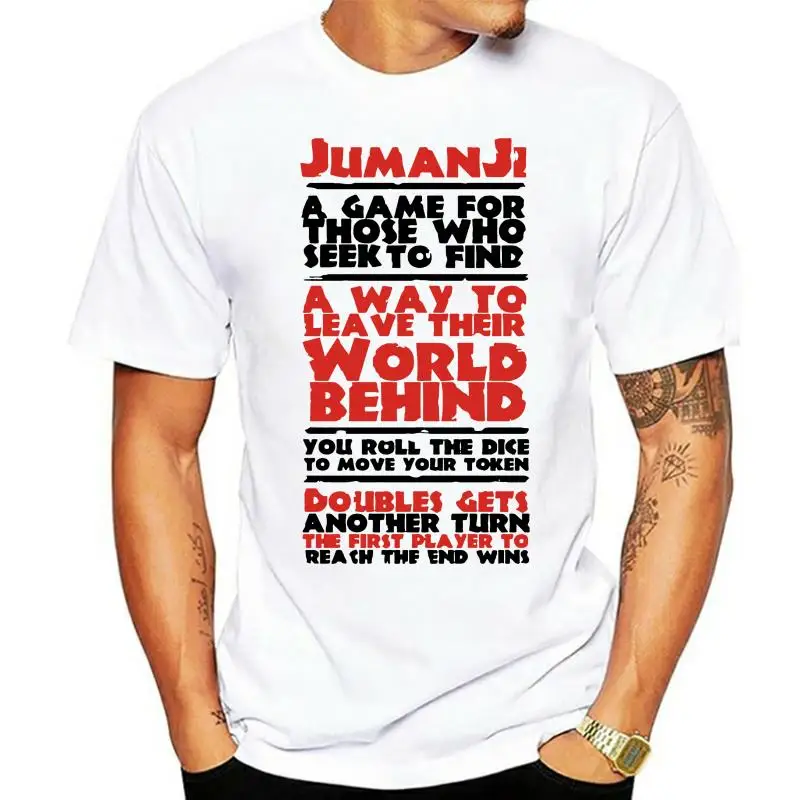 Men t-shirt Jumanji rules tshirt Women t shirt