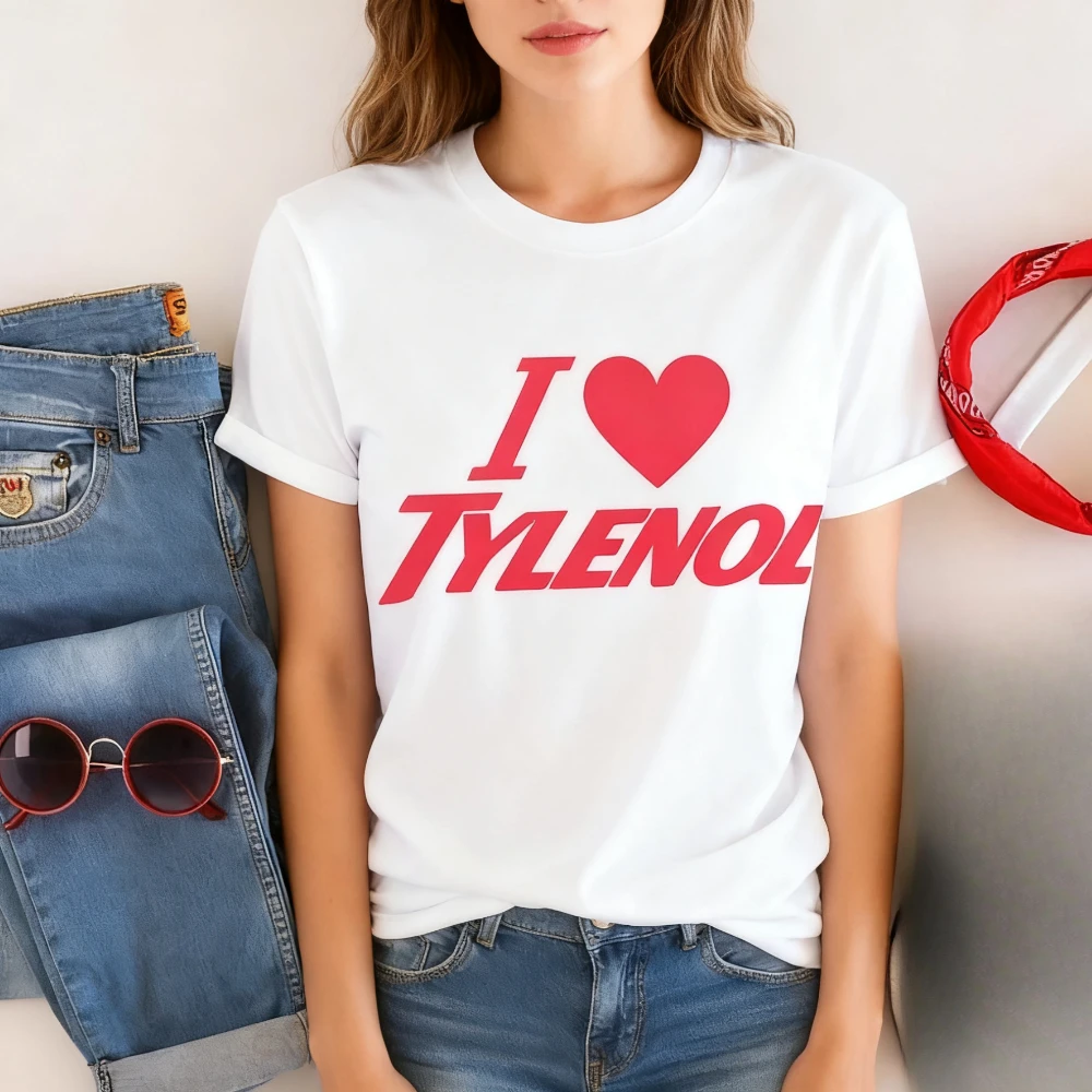 

Рубашка «Я люблю Tylenol», топы для осведомленности о науке, нейродовность, гордость, Tylenol Does Not Cause, футболка с аутизмом для мужчин и женщин, повседневная футболка