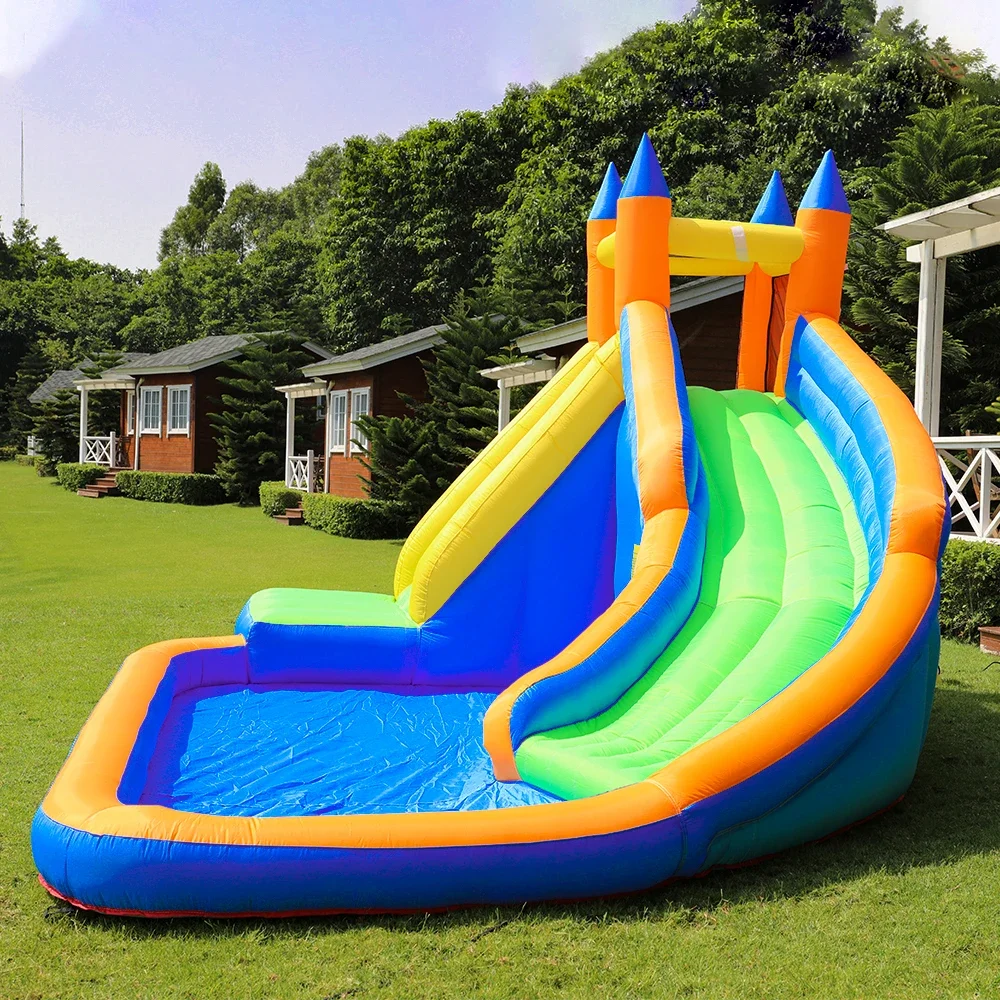 Inflatable Bouncing Castle Water Slide Jumping House Bouncer Inflatable Slide Pool Bounce House For Kids