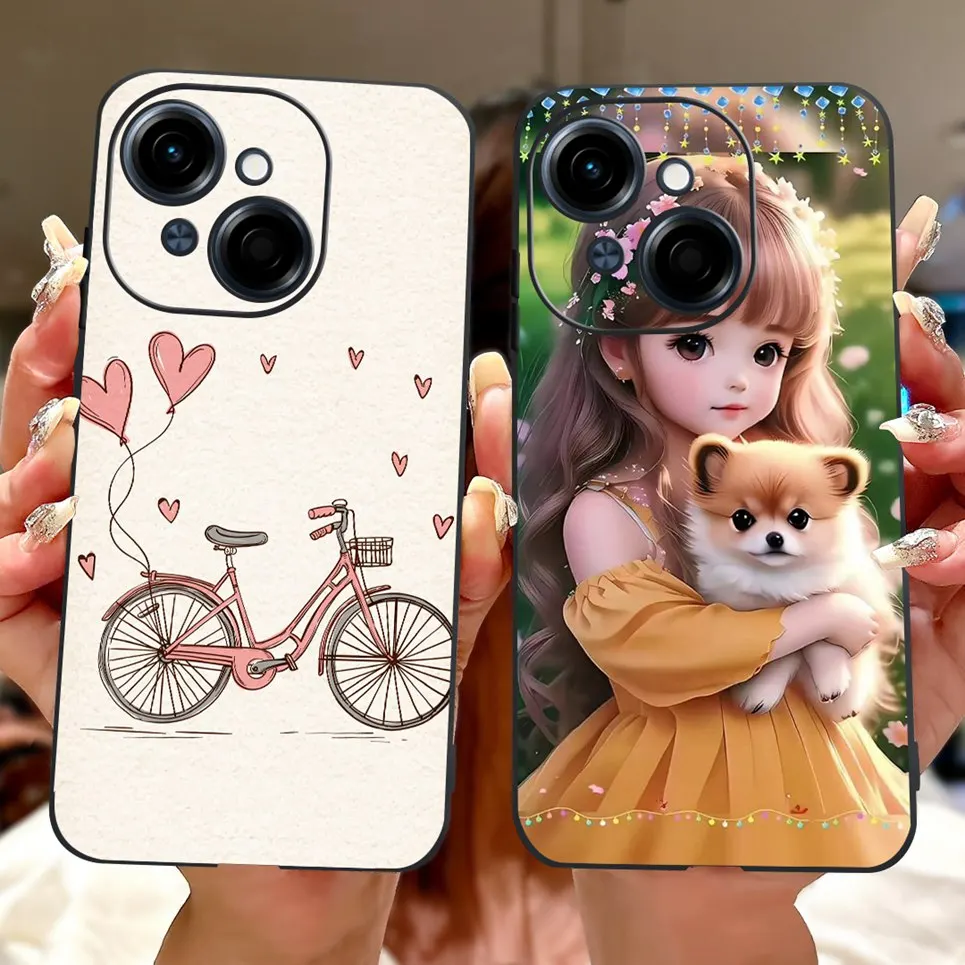 Para Tecno Spark GO 2025 GO 1 Spark 30c 5G fundas Pop 9 4G 5G estilo fresco Tiger Dragon funda de teléfono suave silicona TPU contraportada