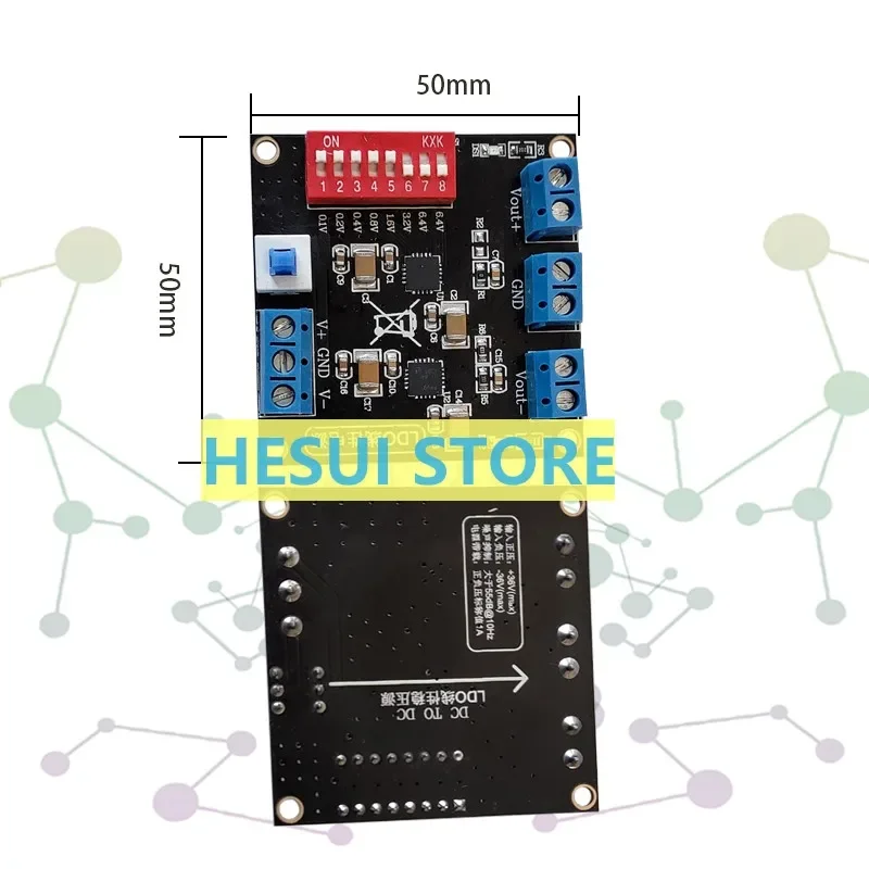 TPS7A4701 TPS7A3301 ultra-low ripple positive and negative linear power supply uV ripple DC voltage regulator module