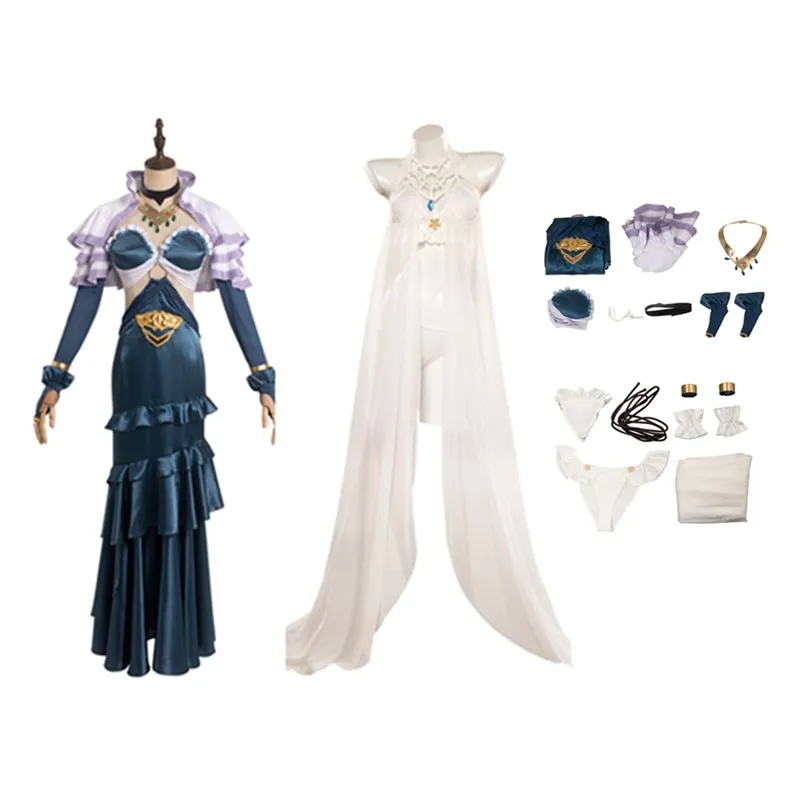 OVERLORD IV albedo Cosplay Costume Adult Women Fantasy Dress Necklace Gloves Outfits Halloween Carnival Party Party Suit