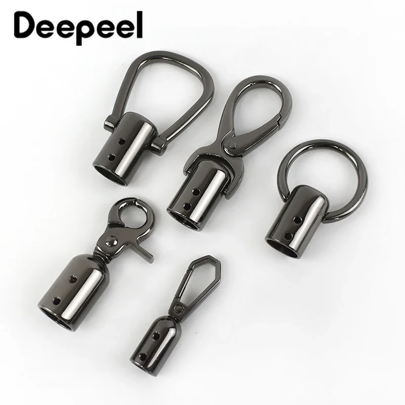 4/10/20Pcs Deepeel Handbag Tassel Cap Clasp Hook Connector Bag Hanger Metal Buckles Bags Strap Stopper Cord Lock DIY Accessories