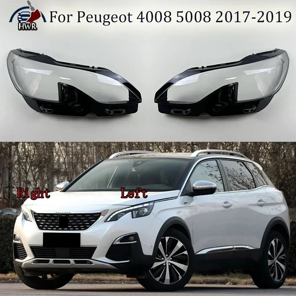 

Headlamp Cover Transparent Headlight Shell Lens Plexiglass Replace Original Lampshade For Peugeot 4008 5008 2017 2018 2019 High