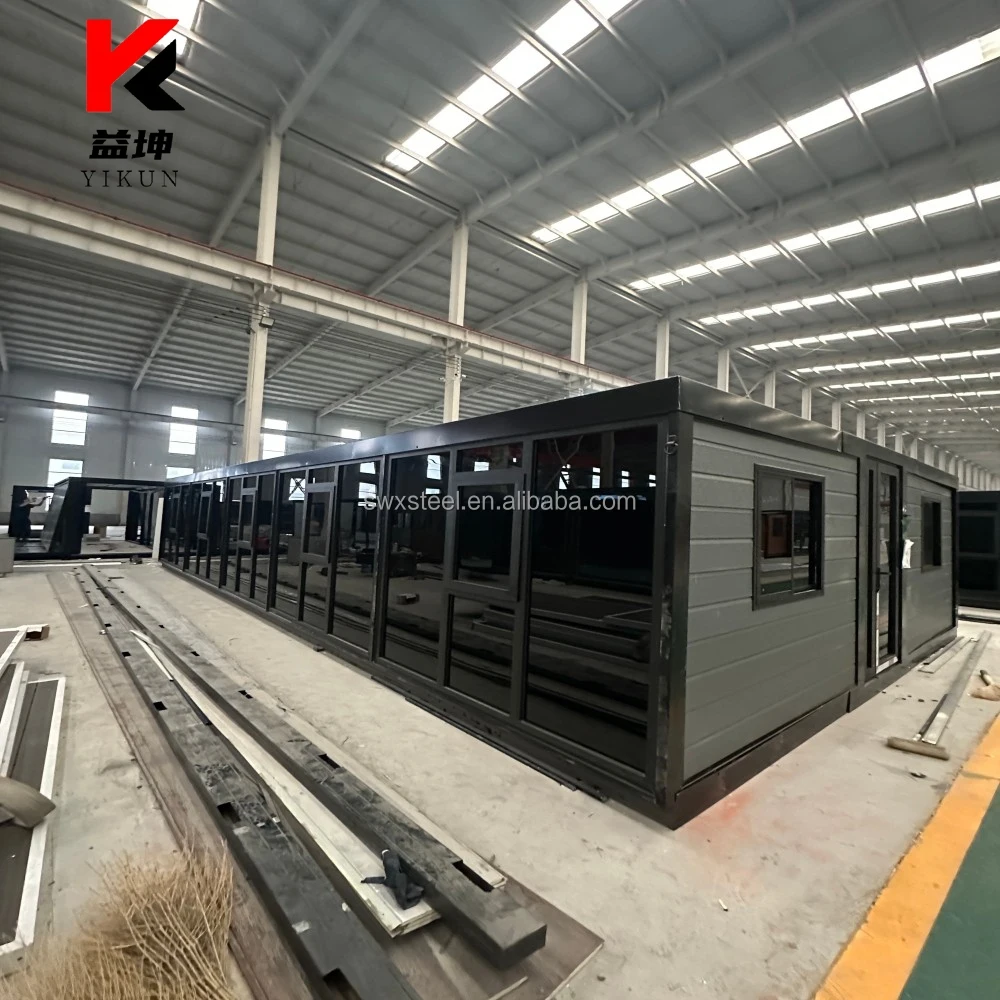 Waterproof Double Wing Expanded Container Home 2 3 4 5 Bedroom Prefab Modular Building Kitchen Energy-Saving Contemporary Design