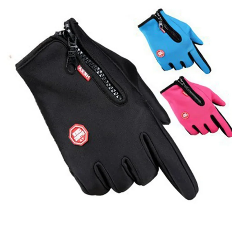 

Autumn and Winter Cycling Gloves for Men Outdoor Sports Windproof Waterproof Cold Resistant Velvet Touchscreen Ski Warm Gloves