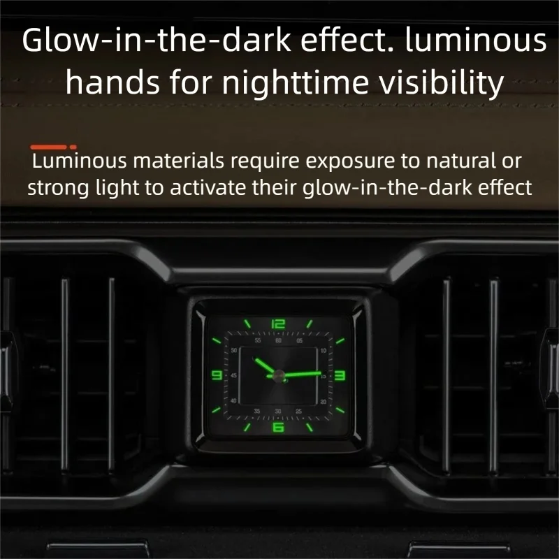 Car Air Vent Clock For Denza B8 Accessories 2026 BYD Equation Leopard 8 2024 2025 Auto Air Vent Luminous Clock Decorate Parts