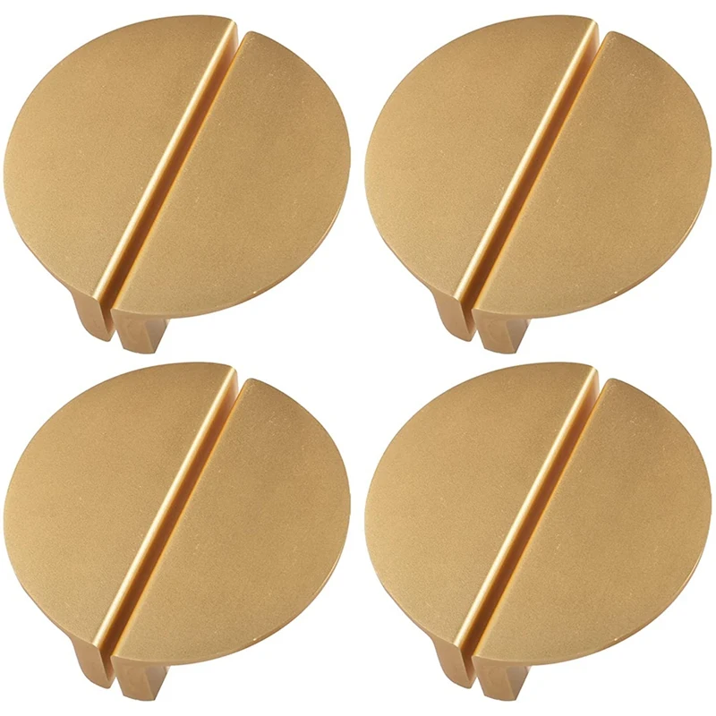 

Promotion! 8Pack Champagne Gold Drawer Pulls,2.5 Inch Half Moon Cabinet Drawer Pulls Kitchen Handles, Modern Cabinet Hardware Pu