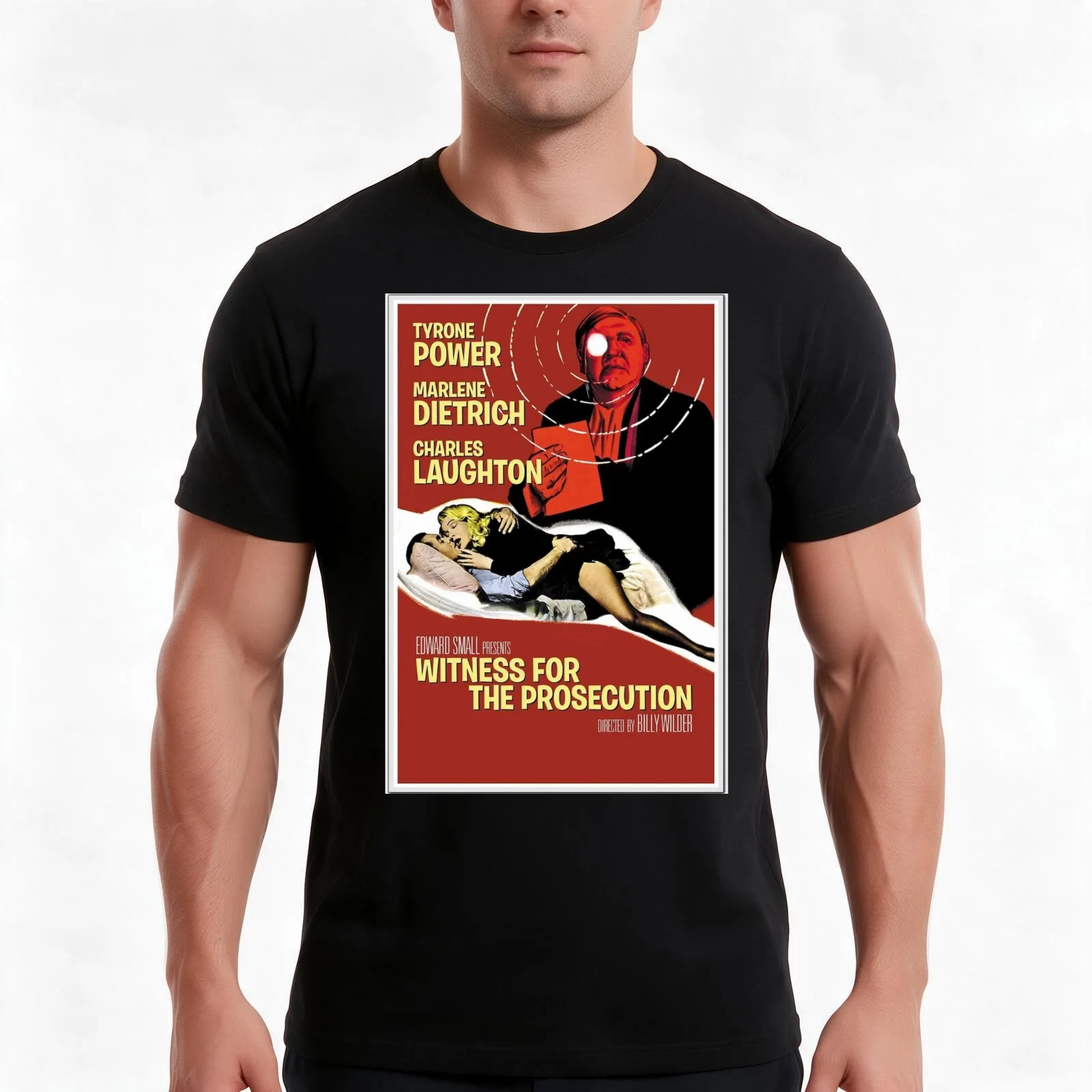 Witness for the Prosecution (1957) T-Shirt, Summer Casual Cotton Tee, Oversized Streetwear Tops, Vintage Graphic Print