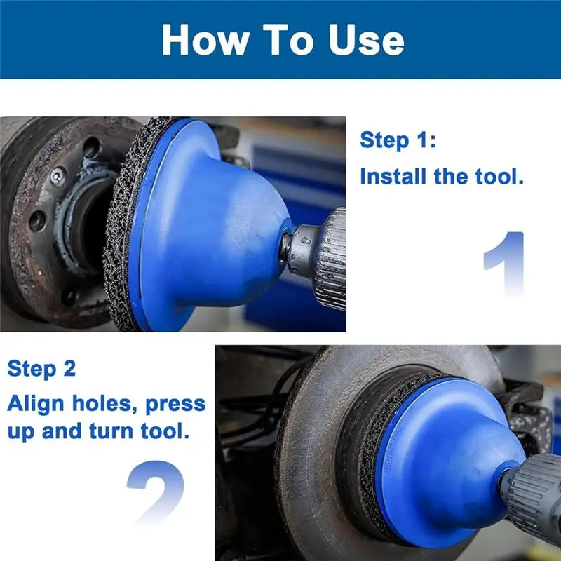 Wheel Hub Grinder 1/2 Inch Ball Head Sander With 2 Pieces Grinding Wheel For Rust Removal Of Wheel Hubs-ABQF