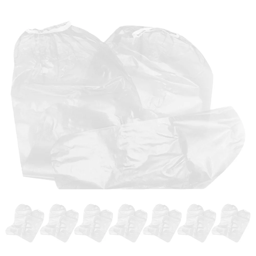 

20pcs Disposable Rain Shoe Covers Waterproof Thickened Overshoes For Women Men Long Tube Slip-Resistant Outdoor Hiking Fishing