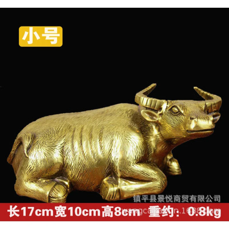 

Copper Lying Buffalo Cattle Chinese Zodiac Cow Home Office Decorations Decoration