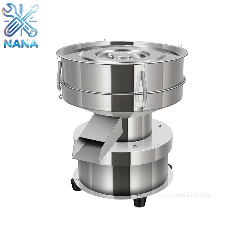 Spraying Traditional Medicine Flour Electric Sieve Powder Machine Vibrating Sieve Small Stainless Steel Screening Machine 220V