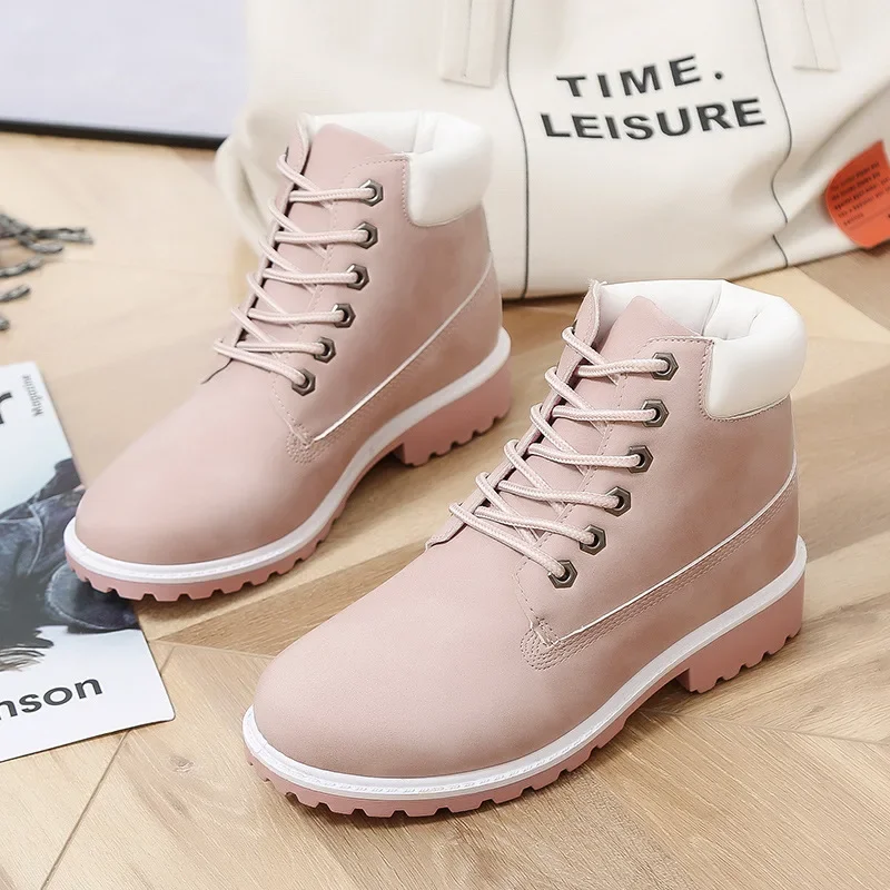 Winter Boots Women Shoes Platform Sneakers Woman Snow Boots Women\'s Lace-up Ankle Boot Casual Shoes Fashion Botas Mujer