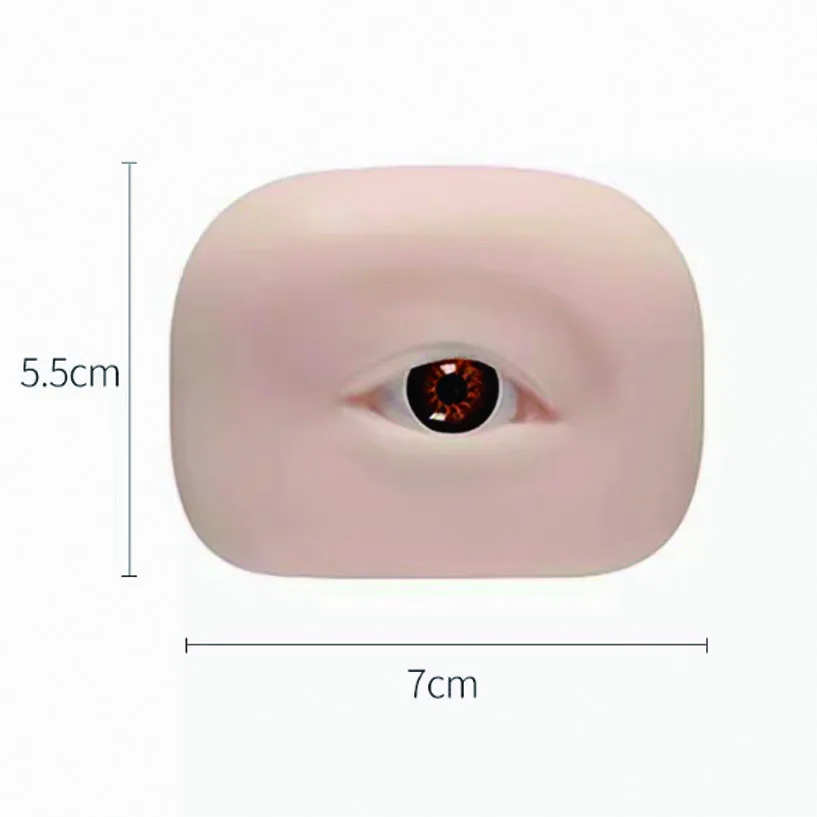 Delineador de ojos de silicona biónica, 1 piezas, 5D, para práctica de tatuaje de cejas, de la piel Microblading, perfecto para principiantes, herramienta de belleza