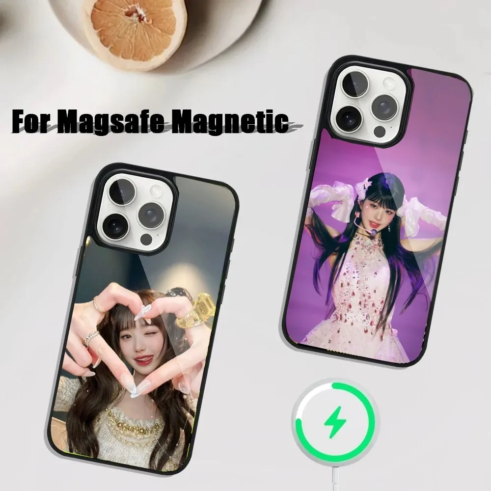 

Singer Jang W-Wonyoung Phone Case For iPhone 16,15,14,13,12,11,Plus,Pro,Max Mini Magsafe Magnetic Wireless Charging