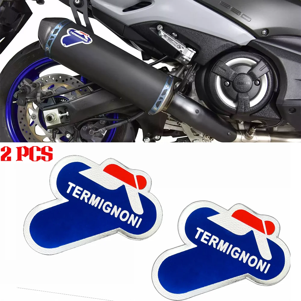 For Termignoni Exhaust Aluminum Stickers Motorcycle Accessories Yamaha Tmax 530 560 Ducati Monster Panigale Streetfighter v4 937