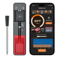 Wireless Meat Thermometer Digital Probe Thermometer Bluetooth 360FT Support APP Remote Monitoring for Oven, Smoker